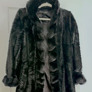 Faux Fur Coat,Cascade ,Full-Length ,size S